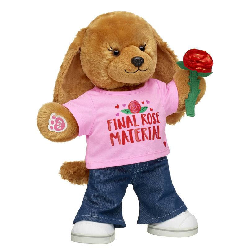 Online Exclusive Barkleigh&trade; Dog Stuffed Animal Final Rose Gift Set - Build-A-Bear Workshop&reg;