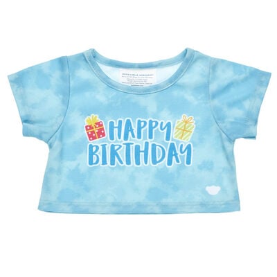 Blue Tie-Dye Birthday T-Shirt