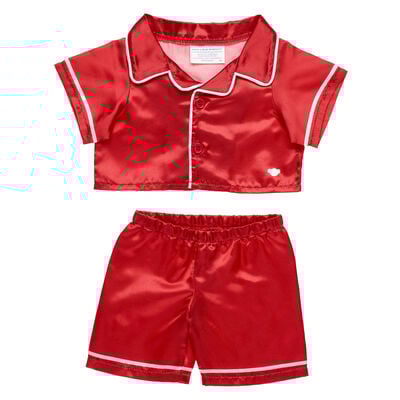 Red Satin PJs Set
