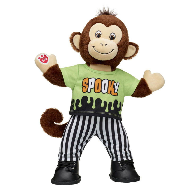 Smiley Monkey Stuffed Animal Spooky Gift Set - Build-A-Bear Workshop&reg;