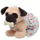 Promise Pets Pug Stuffed Animal Tropical Gift Set with Bone plush by Build-A-Bear