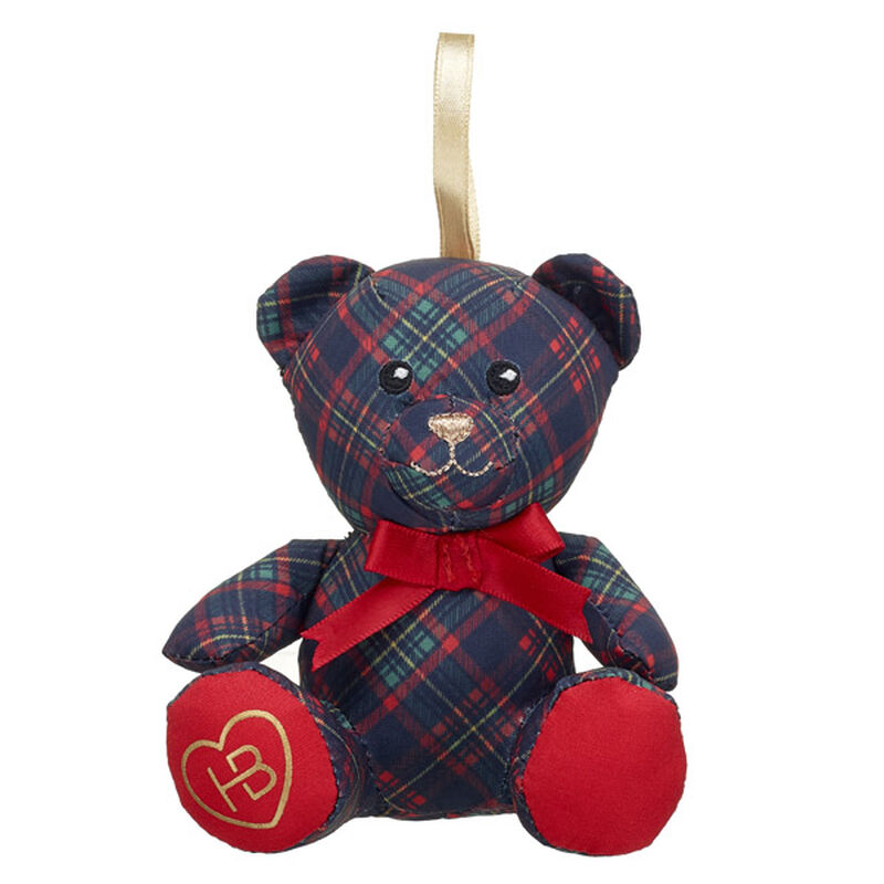 Plaid Teddy Bear Ornament