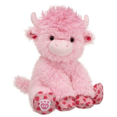 Strawberry Highland Cow Soft Toy