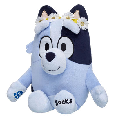 Socks Soft Toy Puppy with Flower Crown