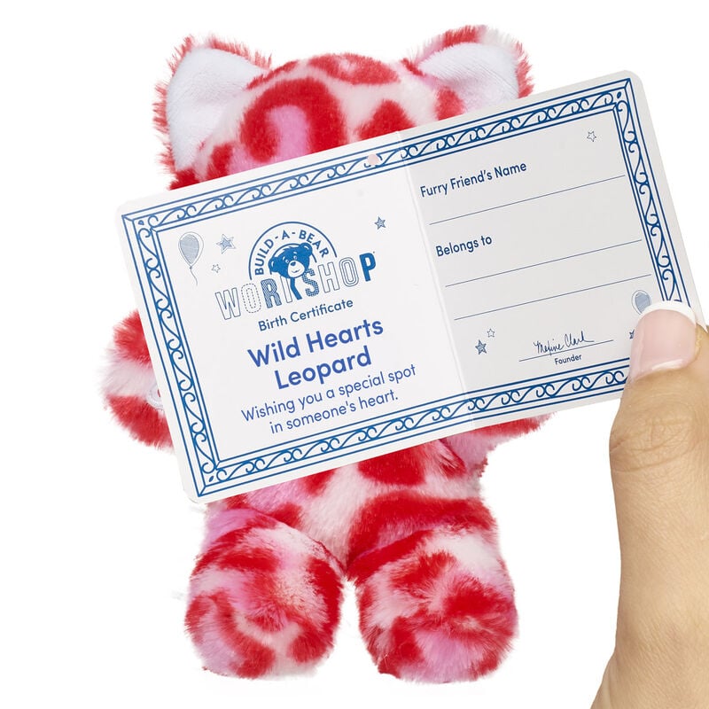 Build-A-Bear Mini Beans Wild Hearts Leopard Stuffed Animal plush by Build-A-Bear