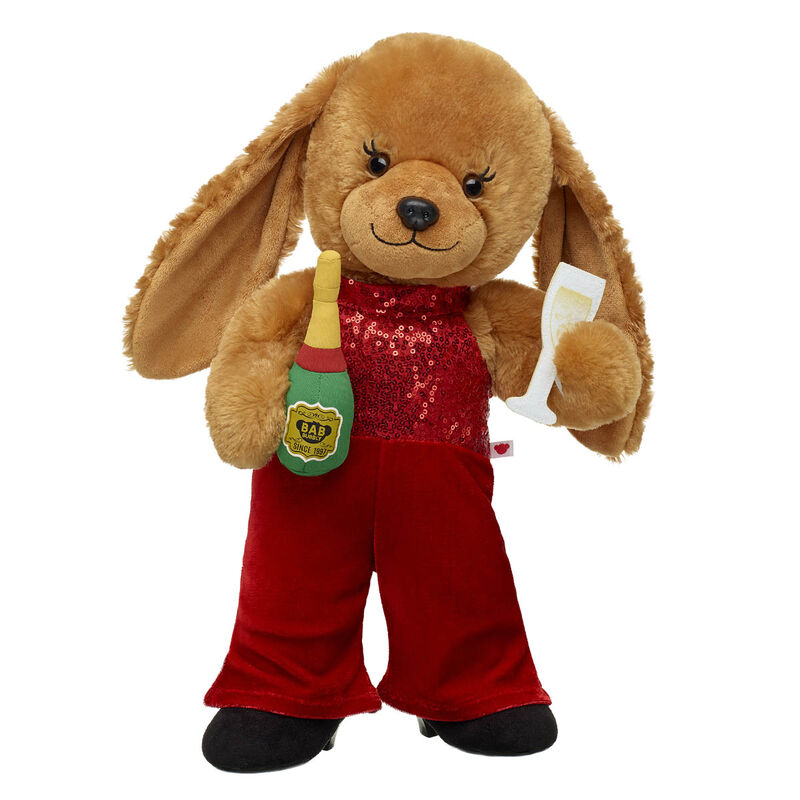 Online Exclusive Barkleigh Soft Toy Red Jumpsuit and Bubbly Gift Set - Build-A-Bear Workshop®