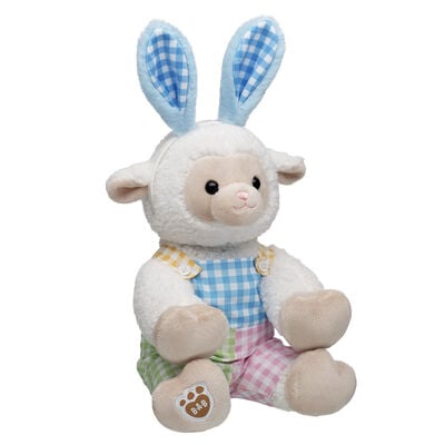 Lamb Soft Toy Easter Overalls Gift Set
