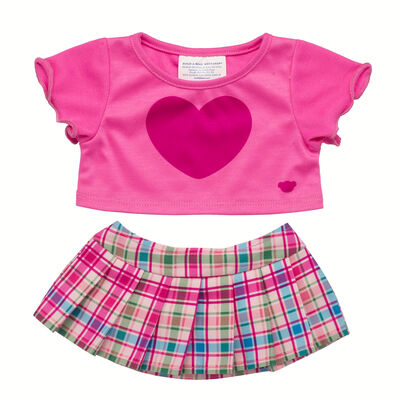 Plaid Skirt Set
