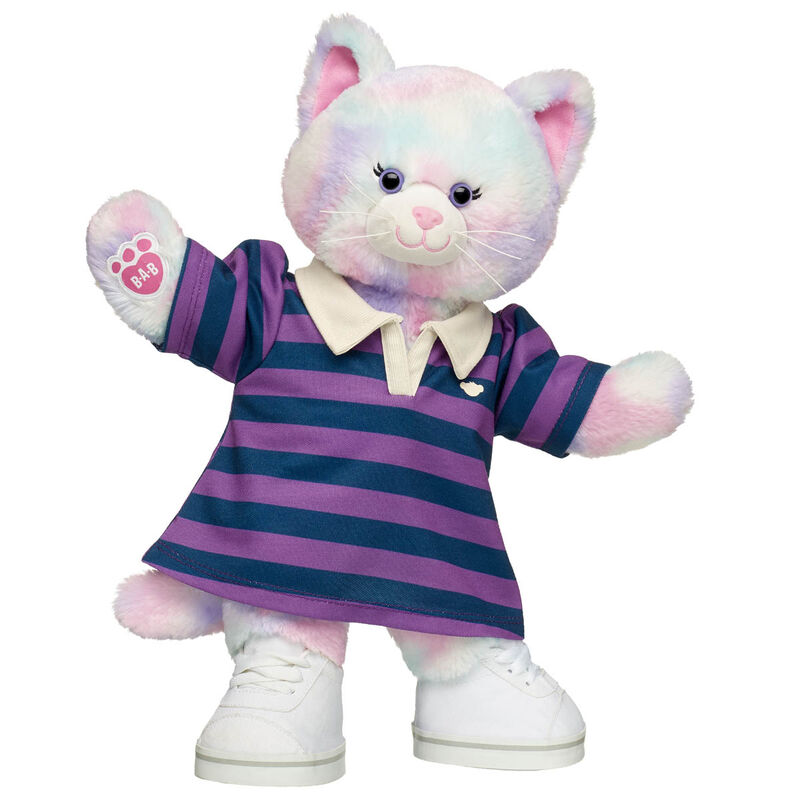Pastel Swirl Kitty Stuffed Animal Polo Dress Gift Set - Build-A-Bear Workshop&reg;
