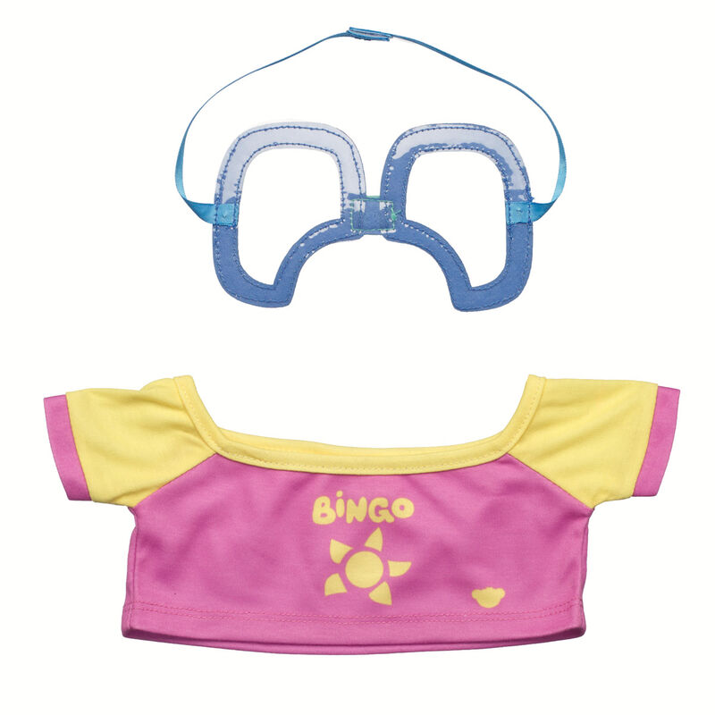 Bingo Swim Shirt and Goggle Set by Build-A-Bear