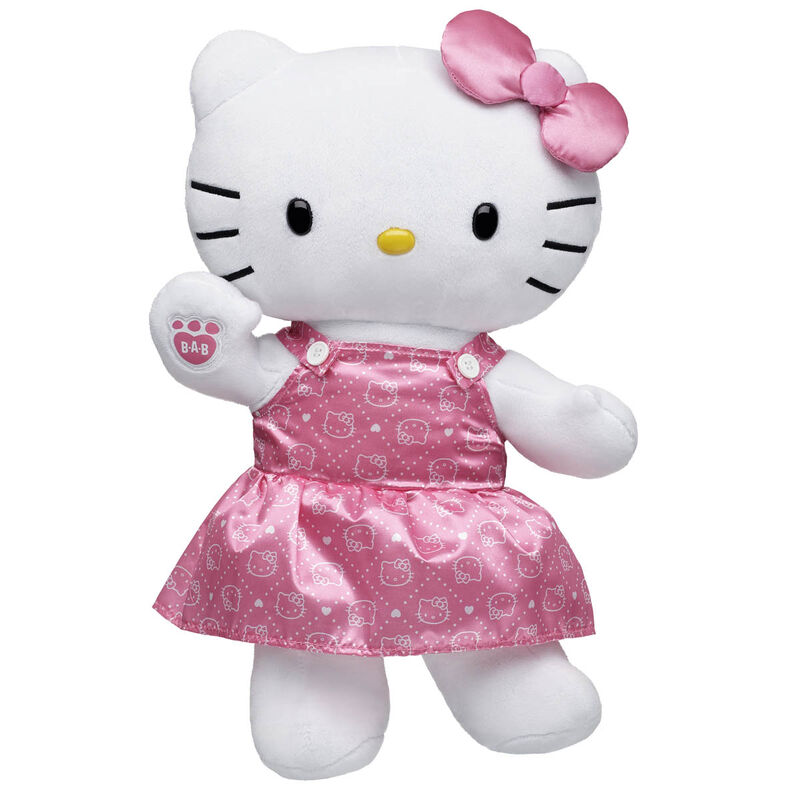 Sanrio Pink Bow Hello Kitty Plush with Pink Dress plush by Build-A-Bear