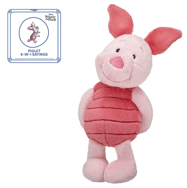 Online Only Disney Winnie the Pooh Piglet Stuffed Animal with Sound - Build-A-Bear Workshop&reg;