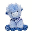 Blueberry Highland Cow Stuffed Animal with Vest plush by Build-A-Bear