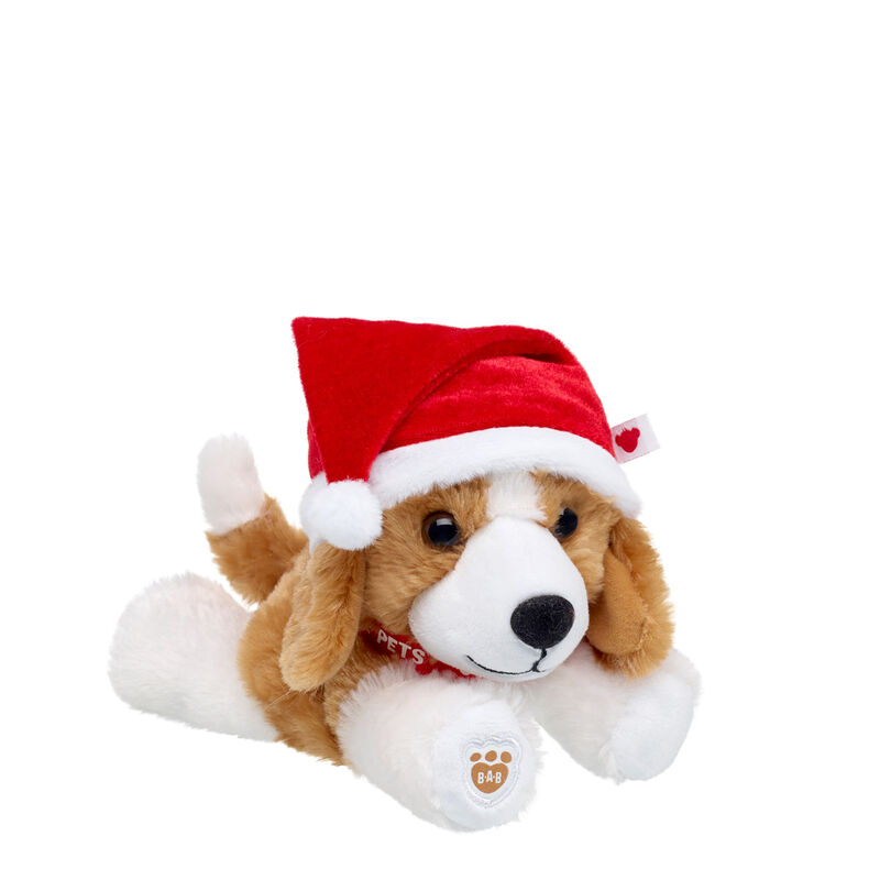 Mini Beans&reg; Promise Pets&trade; Beagle Stuffed Animal with Santa Hat