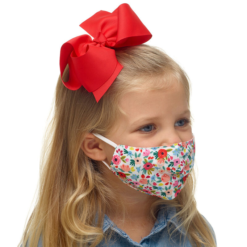 Child-Size Flower Face Mask