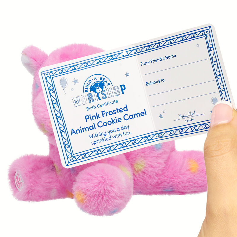 Build-A-Bear Mini Beans Pink Frosted Animal Cookie Camel Stuffed Animal plush by Build-A-Bear