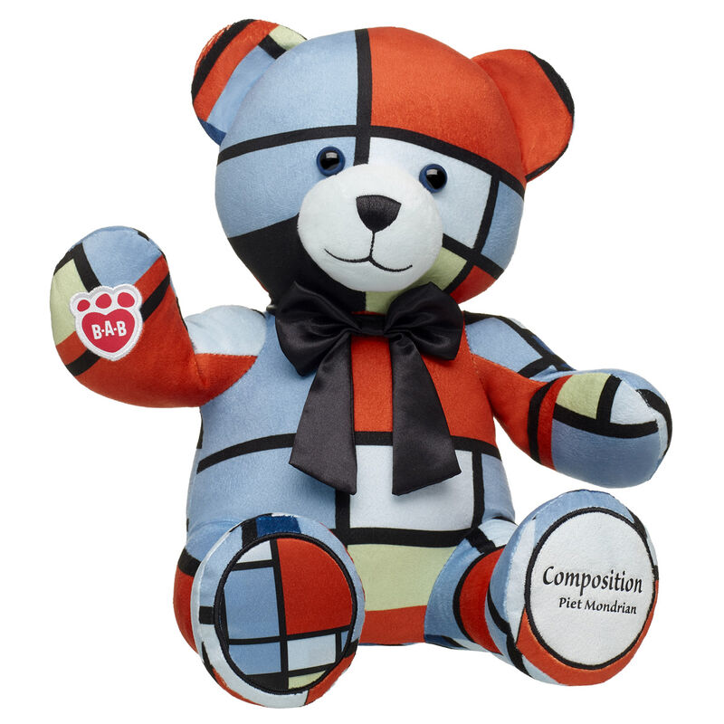 Piet Mondrian Composition Teddy Bear with Gifting Bow - Build-A-Bear Workshop&reg;