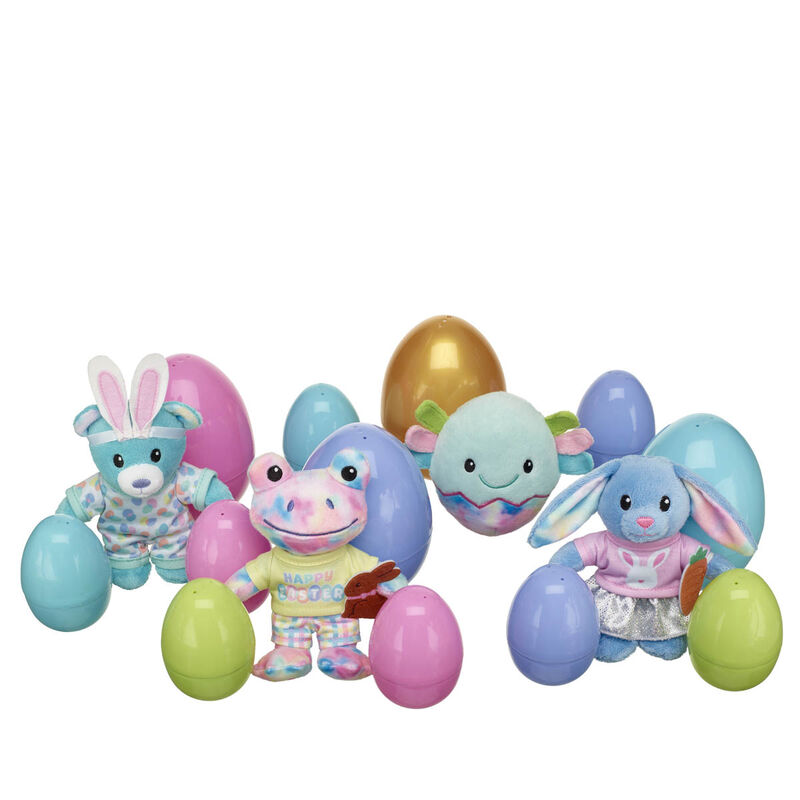 Online Exclusive Egg Hunt - Includes 12 Plastic Eggs, 4 Mini Plush & 8 Mini Clothing & Accessory Items - Build-A-Bear Workshop&reg;