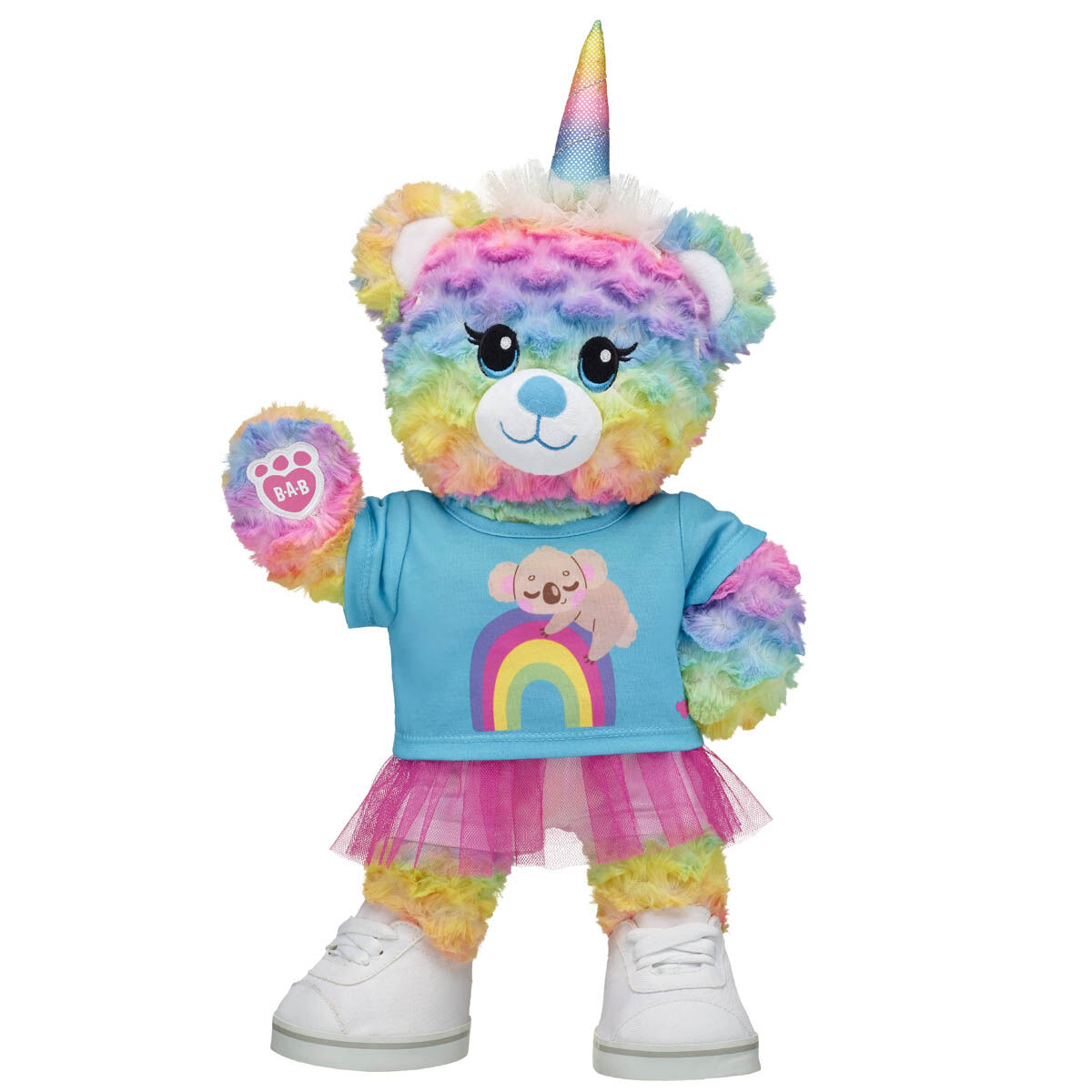 Rainbow Party Teddy Bear Unicorn Gift Set Build A Bear