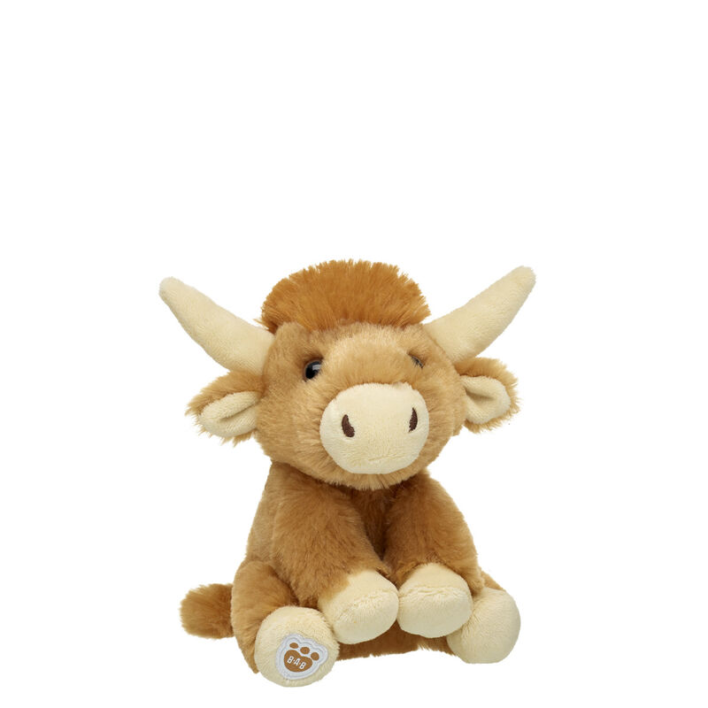 Mini Beans Shaggy Highland Cow Soft Toy BuildABear
