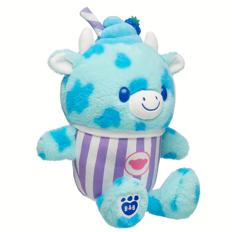 Blue Raspberry Cow Slushie Plushie by Build-A-Bear