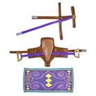 Horses & Hearts Riding Club Purple Arabian Saddle, Bridle & Blanket Set