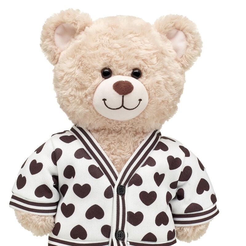 Black & White Varsity Hearts Cardigan - Shop Build-A-Bear®