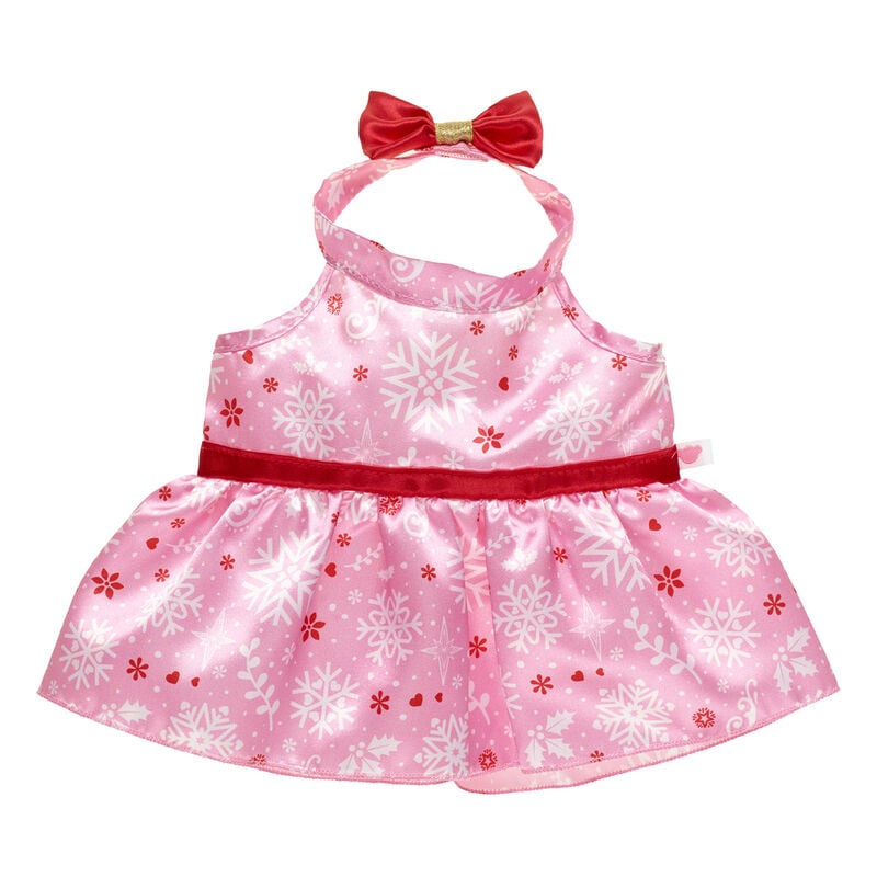 Red and Pink Snowflake Dress for Stuffed Animals - Build-A-Bear Workshop&reg;