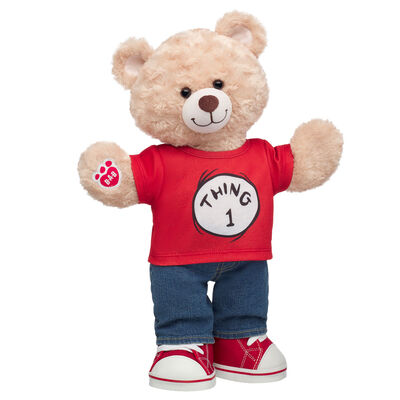 Happy Hugs Teddy Bear The Cat in the Hat Thing 1 Gift Set