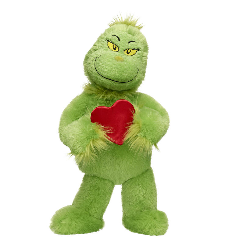 Grinch Plush- Includes Extra Large Heart! plush by Build-A-Bear