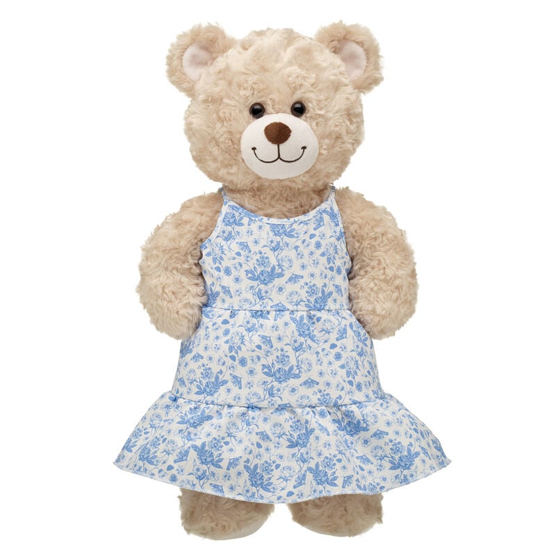 Online Exclusive Blue Floral Dress - Build-A-Bear Workshop®