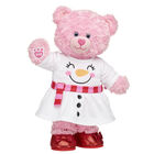 Pink Cuddles Teddy Bear Winter Snowman Dress Gift Set 