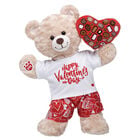 Happy Hugs Teddy Bear Chocolate Heart Box Gift Set plush by Build-A-Bear