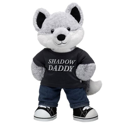 Silver Fox Soft Toy Shadow Daddy Gift Set