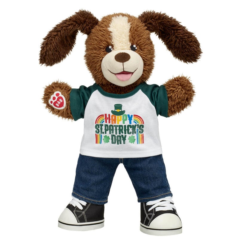Playful Puppy Soft Toy "Hug Me for Luck" Set | Build-A-Bear&reg;
