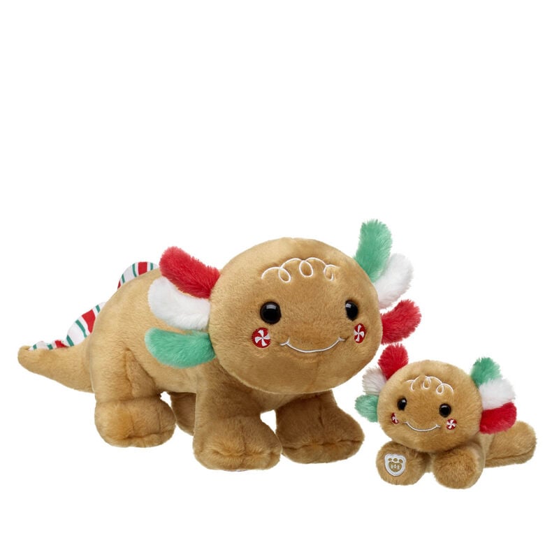 Gingerbread Axolotl Stuffed Animal with Mini Bean&reg; - Build-A-Bear Workshop&reg;