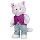 Pastel Swirl Kitty Soft Toy Purple Twist Tank Gift Set 