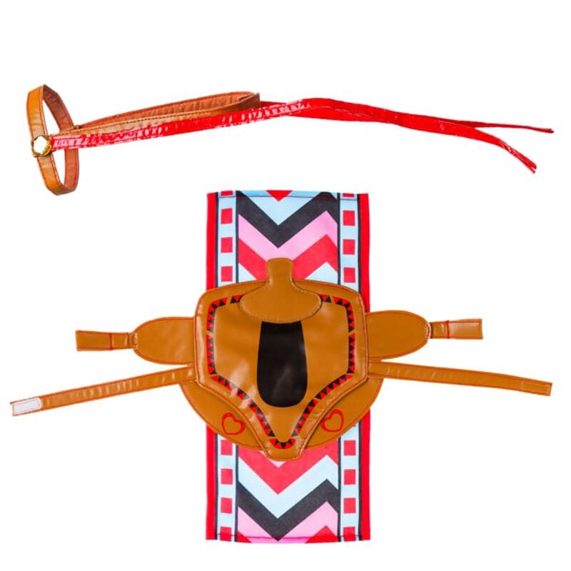 Horses & Hearts Riding Club Red Saddle, Bridle & Blanket Set 3 pc.
