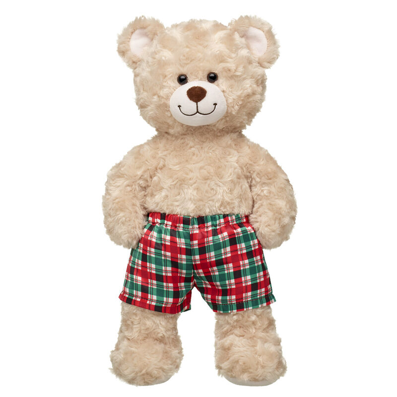 Online Exclusive Festive Plaid Boxers for Stuffed Animals - Build-A-Bear Workshop&reg;