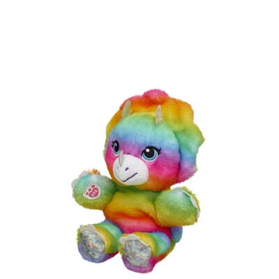 Build-A-Bear Mini Beans® Rainbow Triceratops Plush