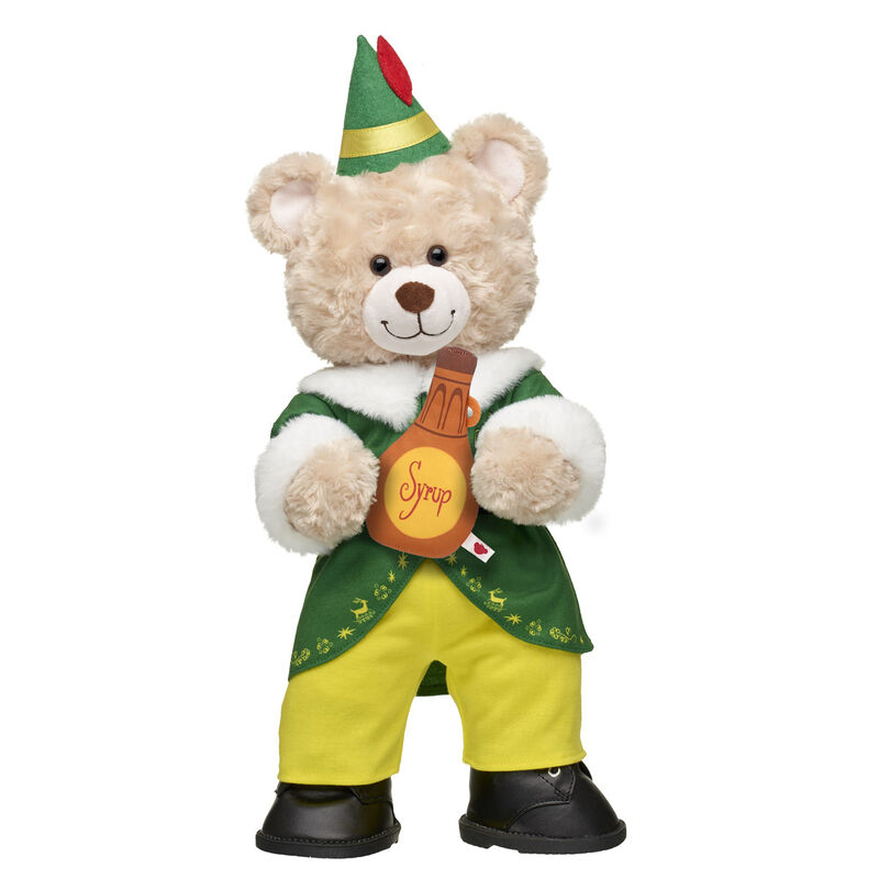 Online Exclusive Happy Hugs Teddy Bear Buddy the Elf&trade; Syrup Gift Set - Build-A-Bear Workshop&reg;