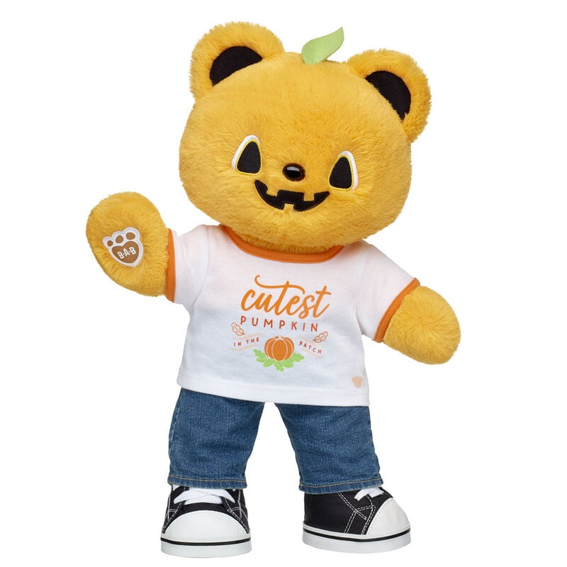 Light-Up Pumpkin Glow Teddy Bear Pumpkin Patch Gift Set - Build-A-Bear Workshop®
