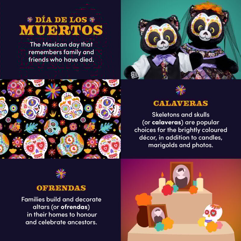 Día de los Muertos Cat Soft Toy, , hi-res