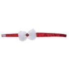 Red and White Christmas Headband