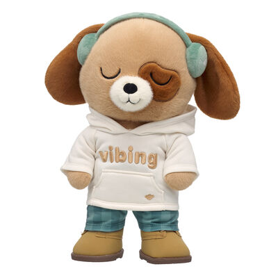 Mellow Moodies&trade; Mateo Dog Soft Toy "Vibing" Gift Set with Headphones