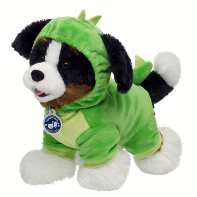 Promise Pets&trade; Bernese Mountain Dog Soft Toy with Dinosaur Costume