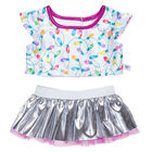 White Sequin Skirt Set 2 pc.