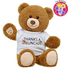 Happy Brown Bear Thank You Gift Set with Fresh Cut Flowers Scent