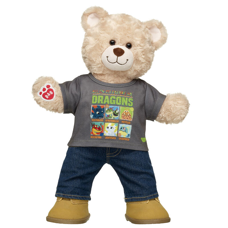 Happy Hugs Teddy How to Train Your Dragon Gift Set - Build-A-Bear Workshop&reg;