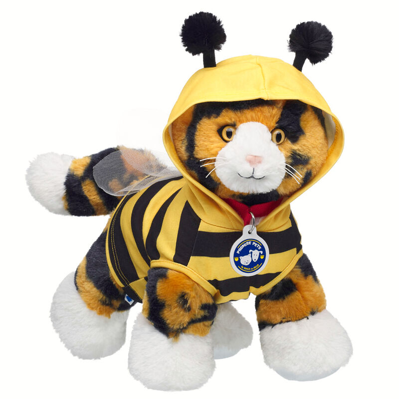 Promise Pets Calico Stuffed Animal Bee Gift Set plush by Build-A-Bear